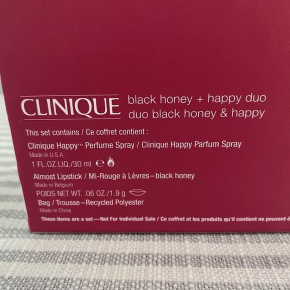 Clinique Black Honey Almost Lipstick & Happy set. NIB - Picture 8 of 12